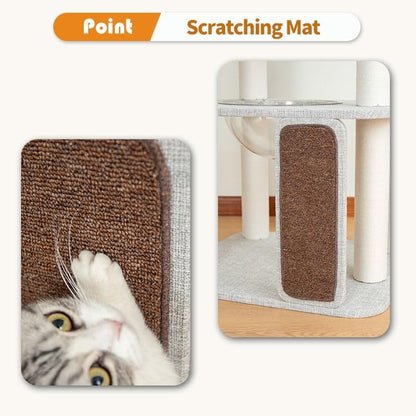 53" Cat Tree for Large Cats with Sisal Scratch Board & Large Perch