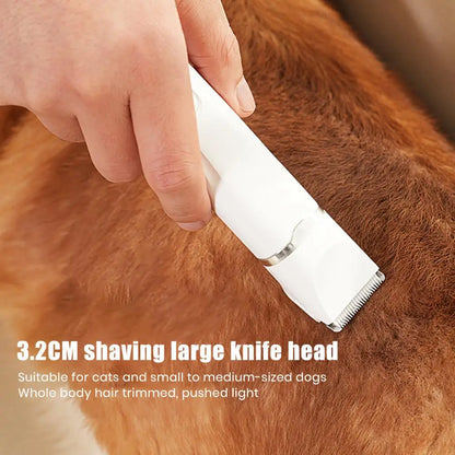 4 in 1 Electric Pet Grooming Kit - Hair Trimmer, Clippers, Nail Grinder for Cats & Dogs